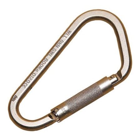 3M Dbi-Sala DBI-SALA Saflok Steel Carabiner, Fixed, 310 Cap Lbs, 2 Gate Opening 2000300